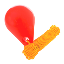 Nacsan 9” Hard plastic float Orange + 30m 6mm rope